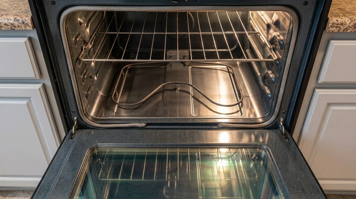 Oven deep clean — after cleaning